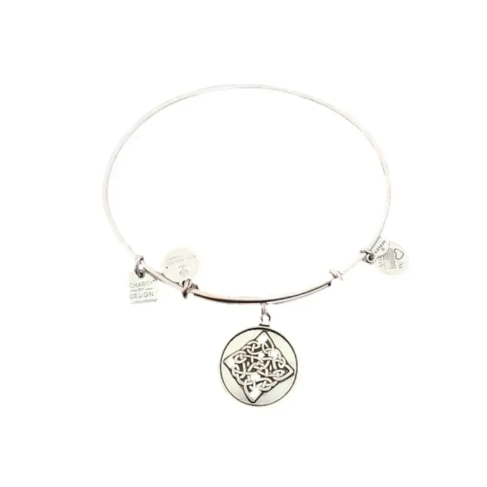 E - Alex and Ani Silver Celtic Knot Bracelet 2014